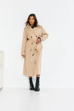 Longline Trench Coat|In The Style Outlet