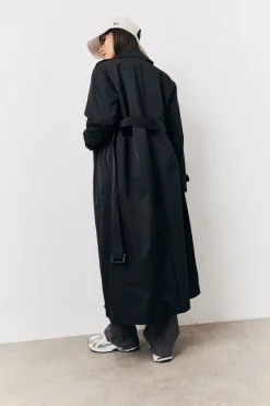 Longline Trench Coat|Fits Best