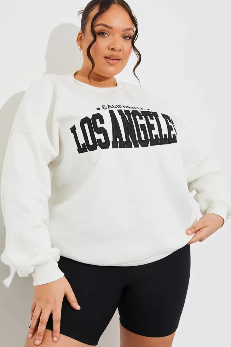 Los Angeles Oversized Sweater|In The Style Sale
