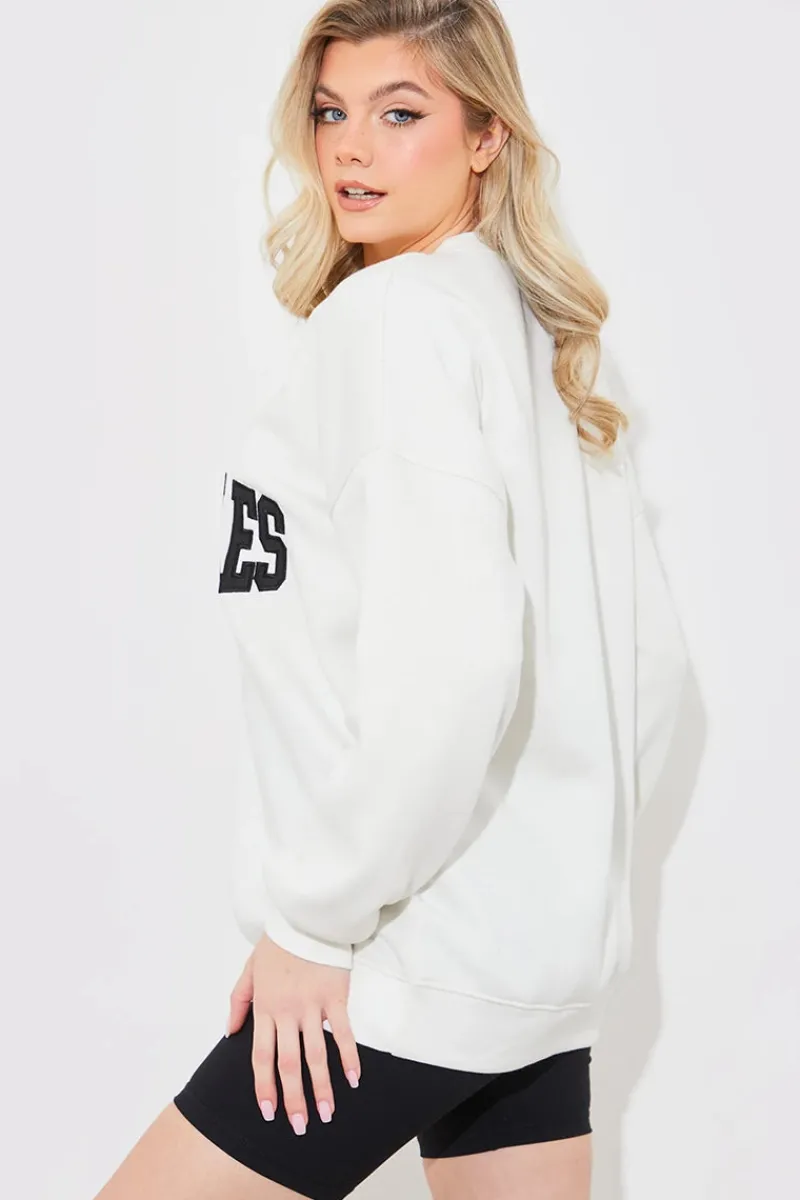 Los Angeles Oversized Sweater|In The Style Sale