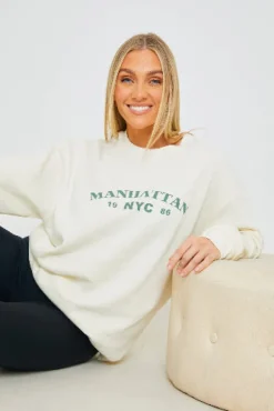 Manhattan Slogan Sweater|In the Style Clearance