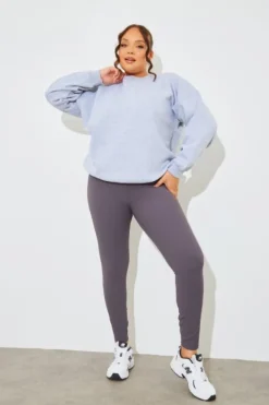 Marl Crew Neck Fleeceback Sweater|In The Style Best