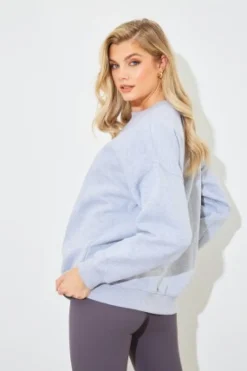 Marl Crew Neck Fleeceback Sweater|In The Style Best