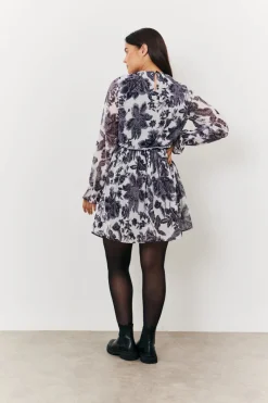 Maternity Crew Neck Printed Smock Dress|In the Style New