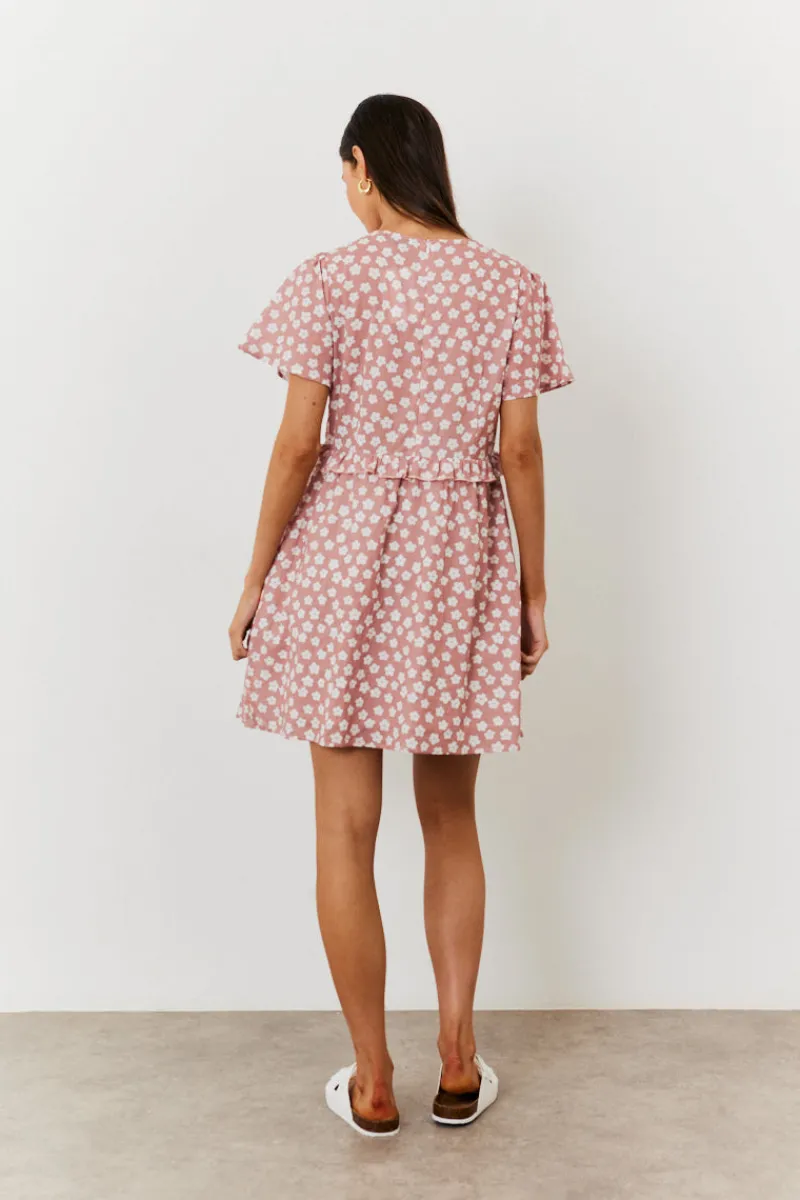 Maternity Floral Print Skater Dress|In the Style Clearance