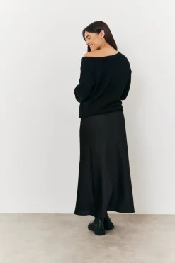 Maternity Satin Slip Midaxi Skirt|In the Style