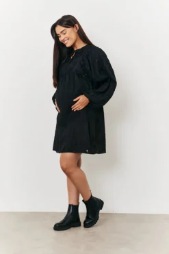 Maternity Tie Detail Smock Dress|In the Style New