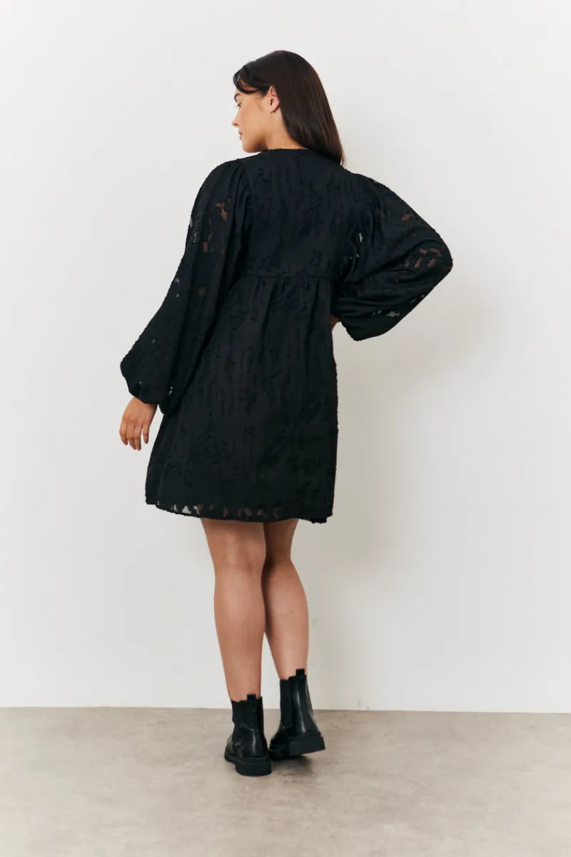 Maternity Tie Detail Smock Dress|In the Style New