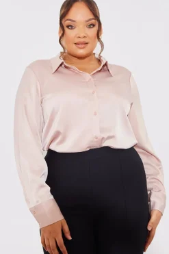 Matte Satin Blouse|In The Style Clearance