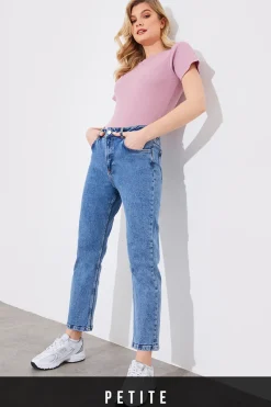 Mid Straight Leg High Rise Ankle Grazer Jeans|Fits Sale