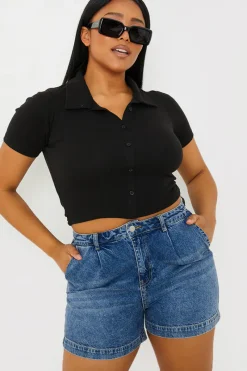 Mid Wash Denim Shorts|In The Style Best