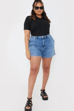 Mid Wash Denim Shorts|In The Style Best