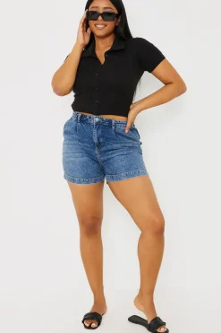 Mid Wash Denim Shorts|In The Style Best