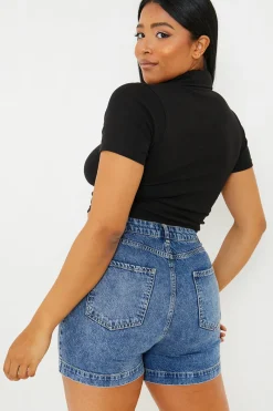 Mid Wash Denim Shorts|In The Style Best