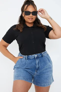 Mid Wash Denim Shorts|In The Style Best