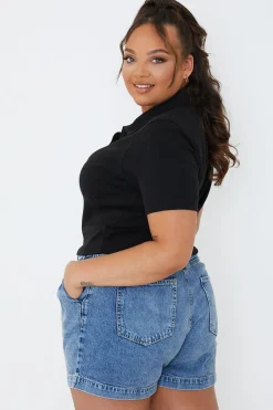 Mid Wash Denim Shorts|In The Style Best