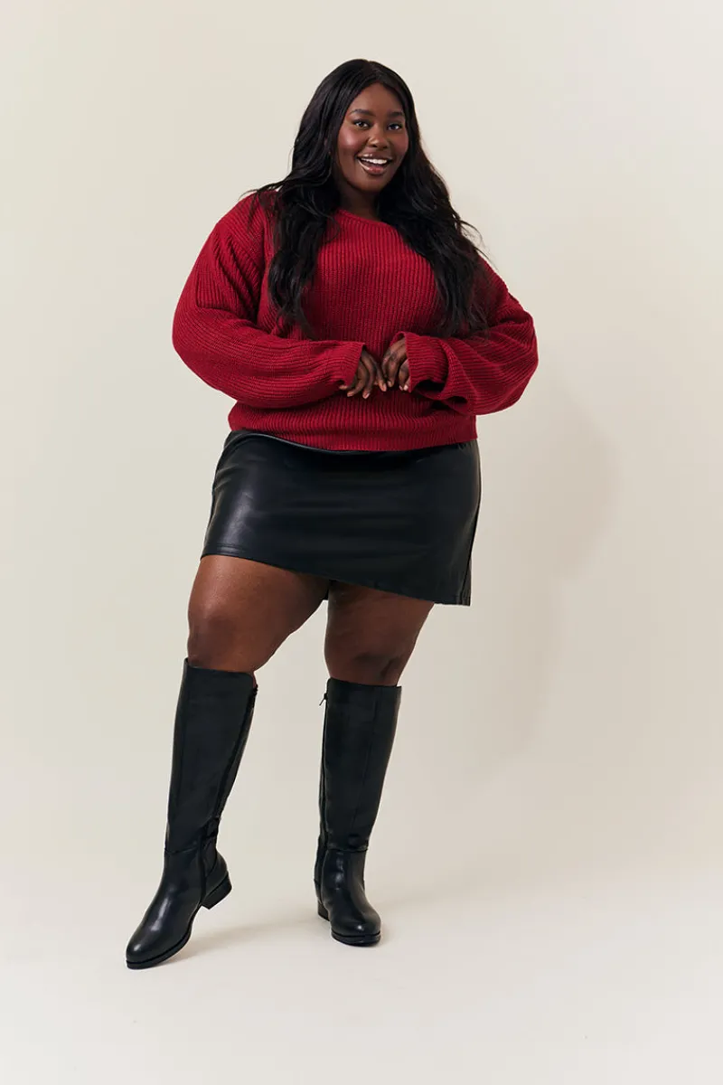 Molly Knee High Riding Boot|In The Style Hot