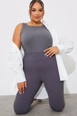 More Sustainable Ribbed Racer Vest|In The Style Hot