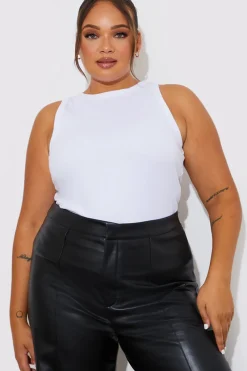 More Sustainable Ribbed Racer Vest|In The Style Hot