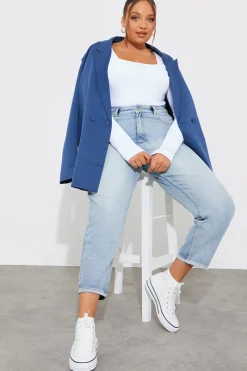 More Sustainable Ribbed Square Neck Bodysuit|In The Style Best