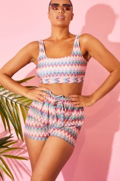 Zig Zag Crochet Paperbag Shorts|Billie Faiers Outlet