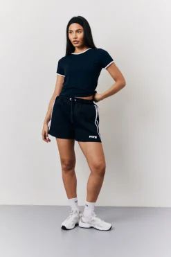 90's Slogan Side Stripe Co-Ord Shorts|Fits Clearance