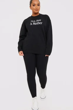 Not Just A Mother Slogan Sweater|In the Style Outlet