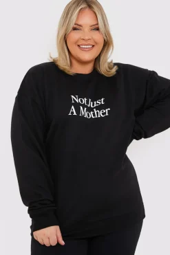 Not Just A Mother Slogan Sweater|In the Style Outlet
