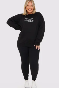 Not Just A Mother Slogan Sweater|In the Style Outlet
