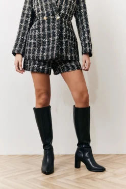 Occasion Boucle Check Short|In the Style Best
