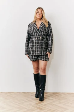Occasion Boucle Check Short|In the Style Best