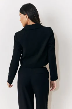 Occasion Cropped Tux Blazer|In The Style Sale