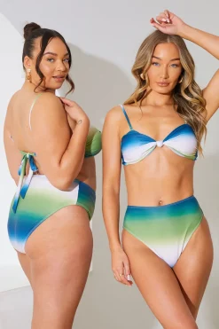 Ombre Bandeau Bikini Top|In the Style New