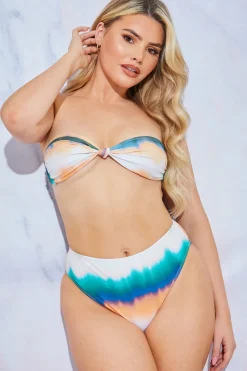 Ombre Bandeau Bikini Top|In the Style Sale
