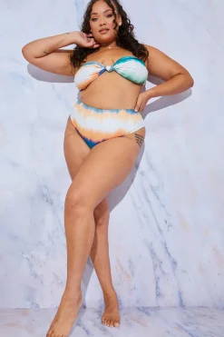 Ombre Bandeau Bikini Top|In the Style Sale
