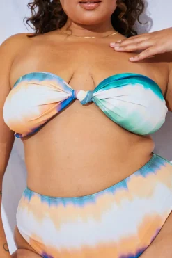 Ombre Bandeau Bikini Top|In the Style Sale