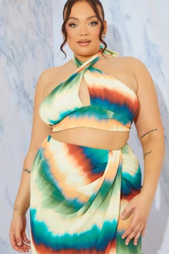 Ombre Halterneck Cut Out Top|In the Style Best