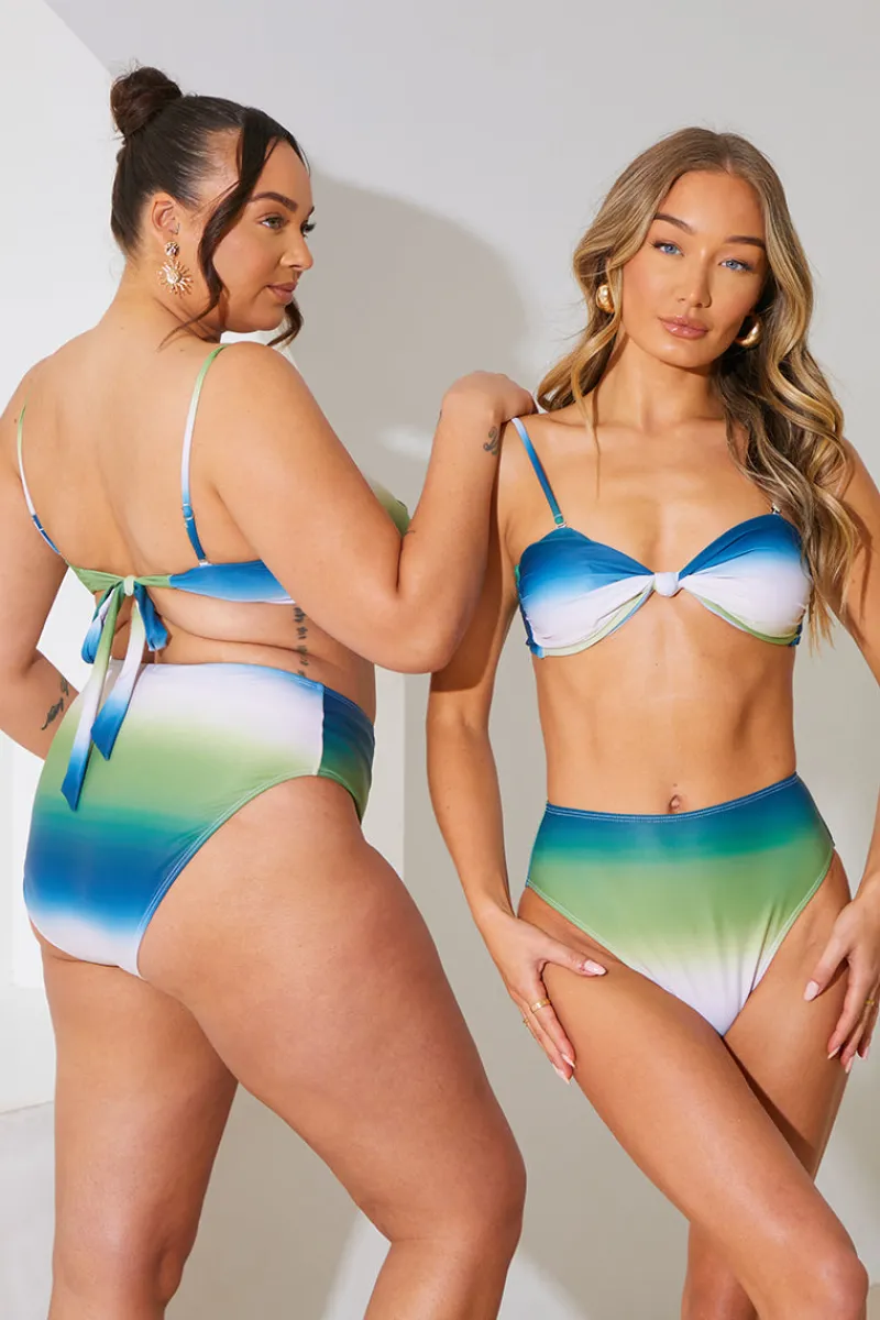 Ombre High Waisted Bikini Bottoms|In the Style Discount