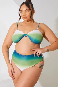 Ombre High Waisted Bikini Bottoms|In the Style Discount