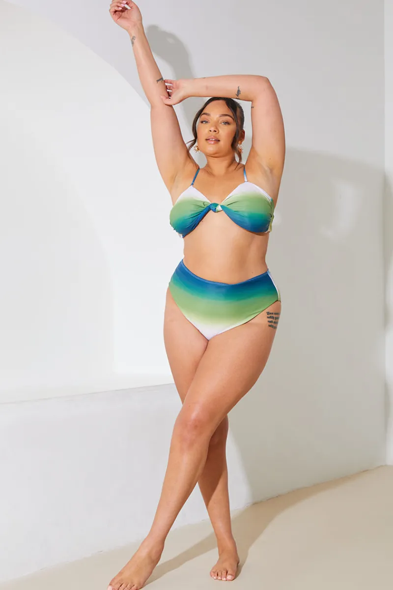 Ombre High Waisted Bikini Bottoms|In the Style Discount