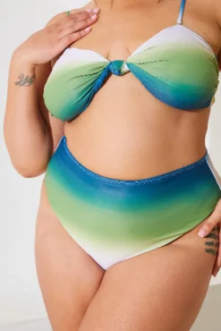 Ombre High Waisted Bikini Bottoms|In the Style Discount