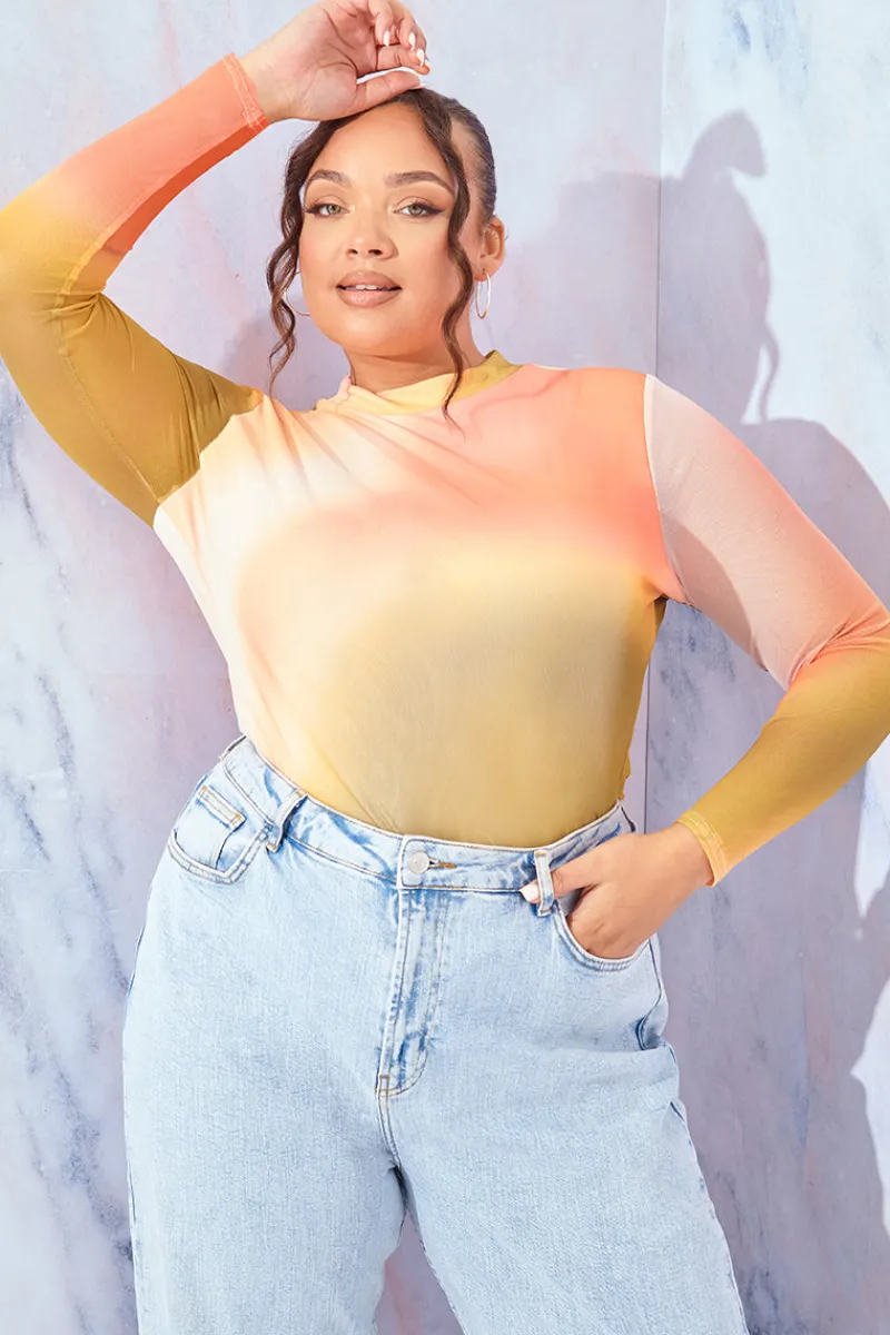 Ombre Long Sleeve Bodysuit|In the Style New