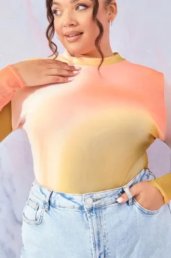 Ombre Long Sleeve Bodysuit|In the Style New