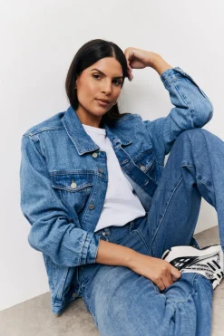 Oversized Denim Jacket|In the Style