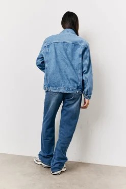 Oversized Denim Jacket|In the Style