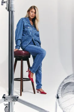 Oversized Denim Jacket|In the Style