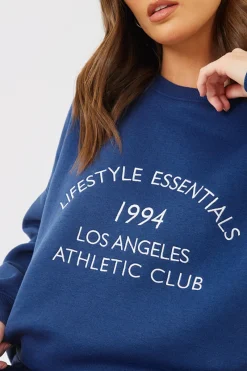 Oversized Embroidered Sweatshirt|In the Style Hot