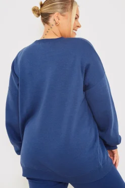 Oversized Embroidered Sweatshirt|In the Style Hot