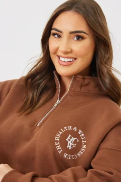 Oversized Half Zip Sweater|In the Style