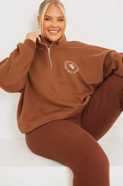 Oversized Half Zip Sweater|In the Style